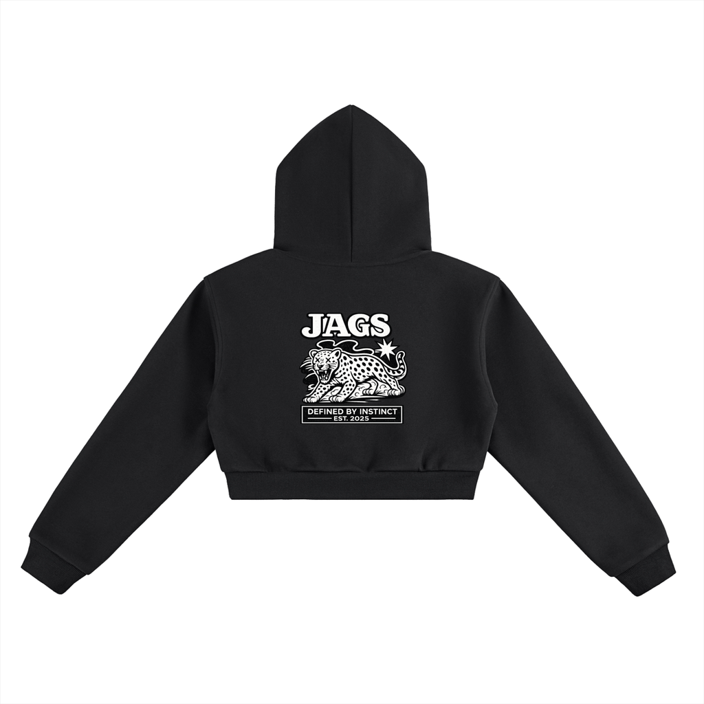 JAGS-declaration cropped hoodie